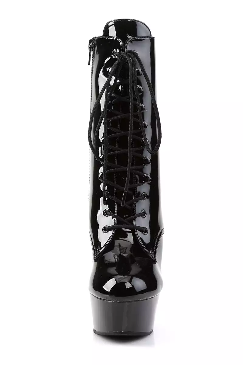 Pleaser USA Delight-1020 6inch Pleaser Boots - Patent Black