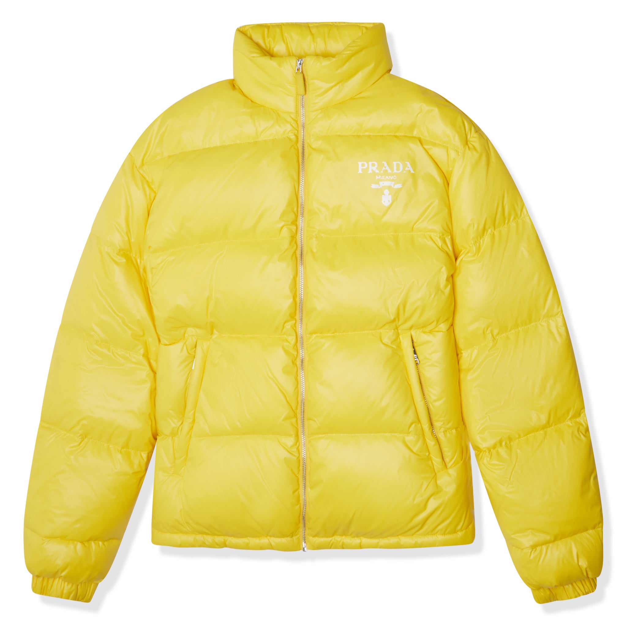 Preloved - Prada Re-Nylon Padded Yellow Jacket