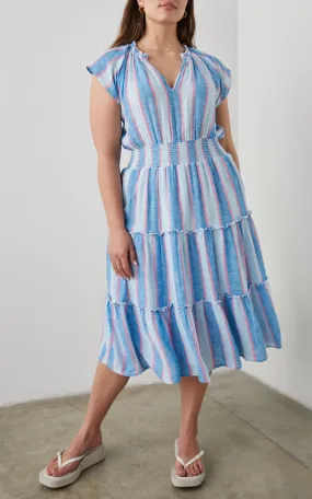 RAILS AMELLIA STRIPE LINEN DRESS