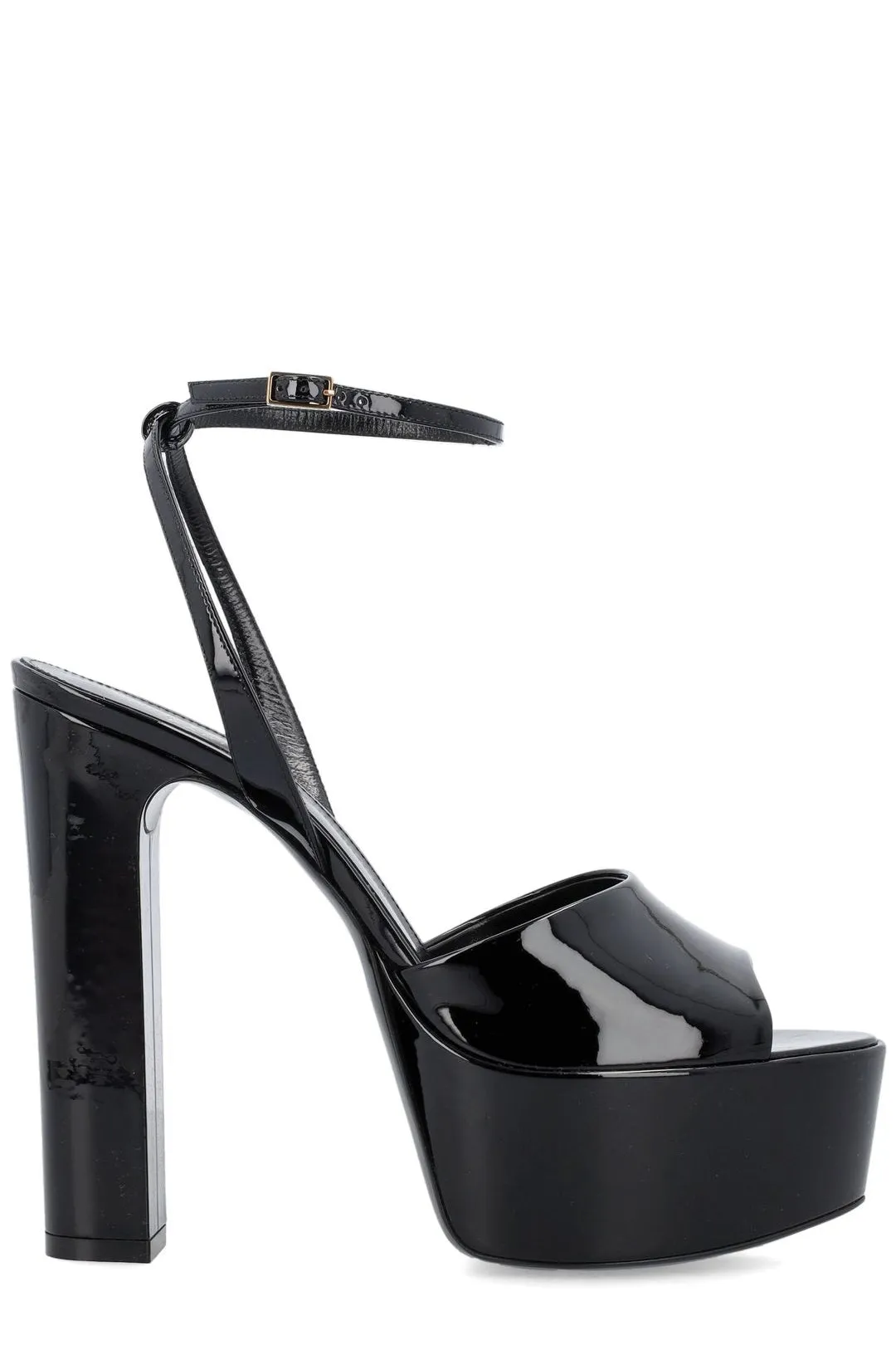 Saint Laurent Ankle Strap Peep Toe Sandals