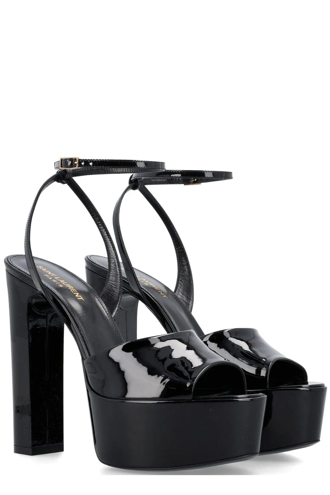 Saint Laurent Ankle Strap Peep Toe Sandals