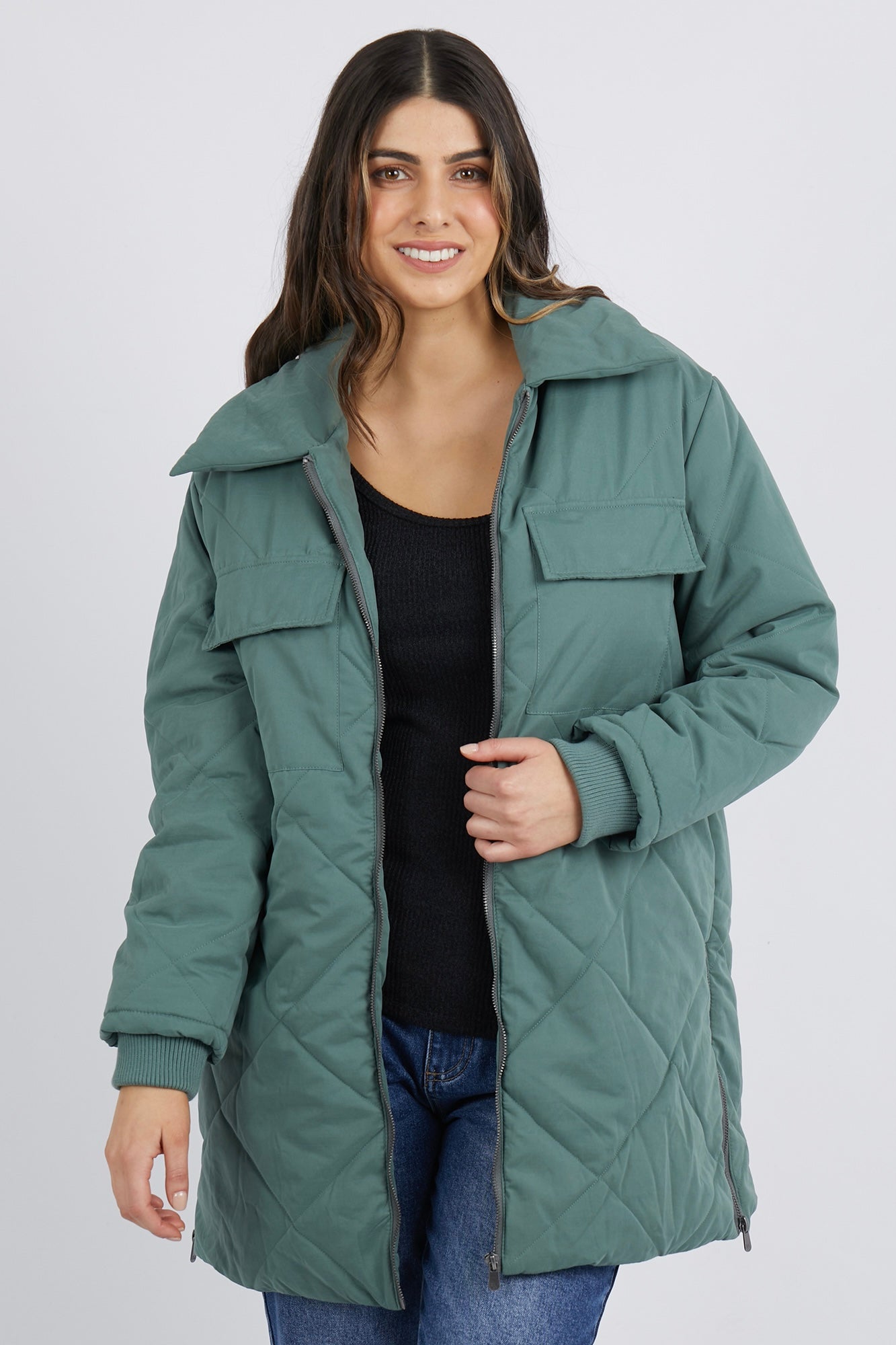 SALE - Whitley Puffer Jacket - Forest Green