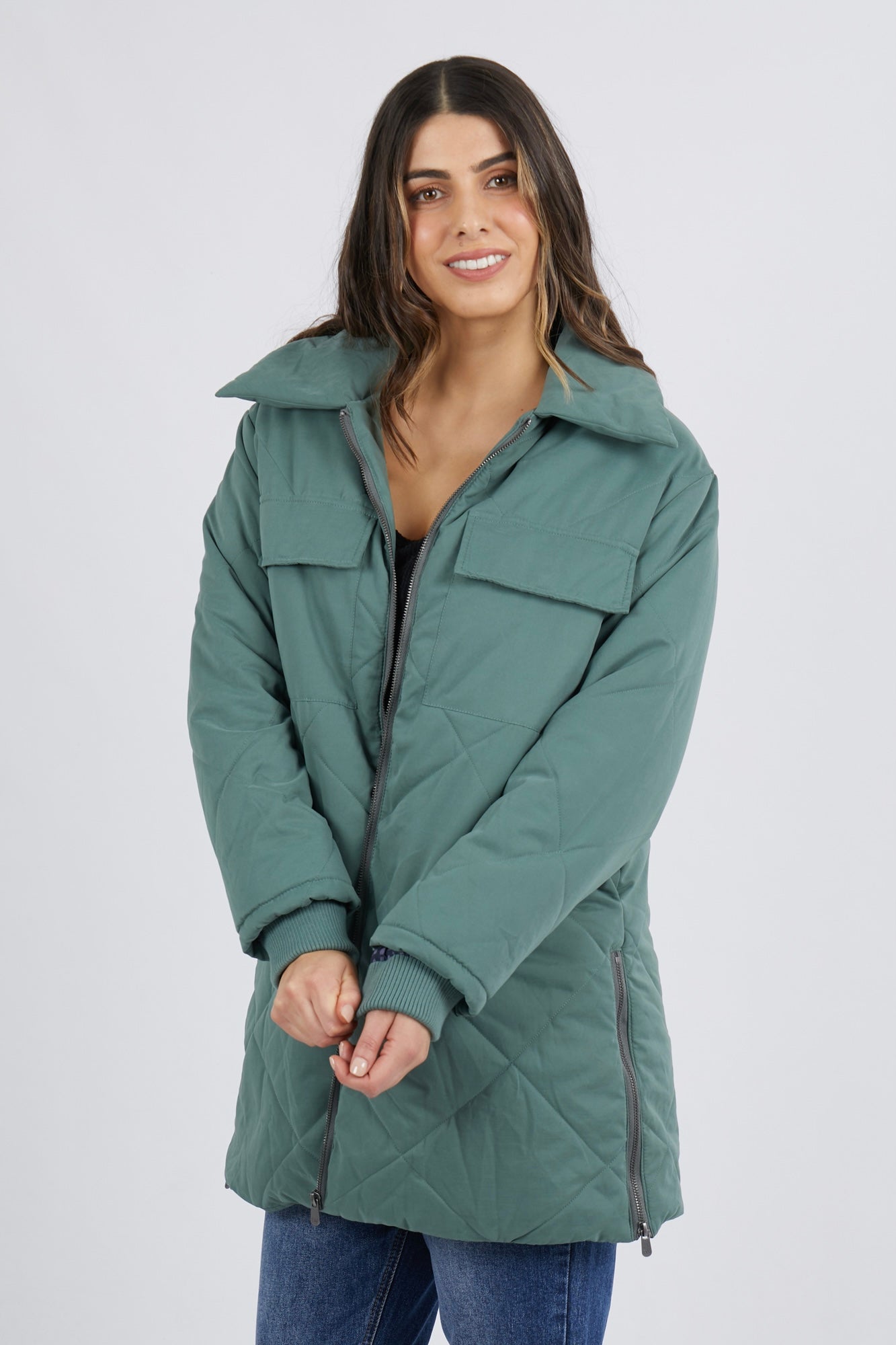 SALE - Whitley Puffer Jacket - Forest Green