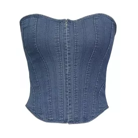 Sexy Denim Corset Top