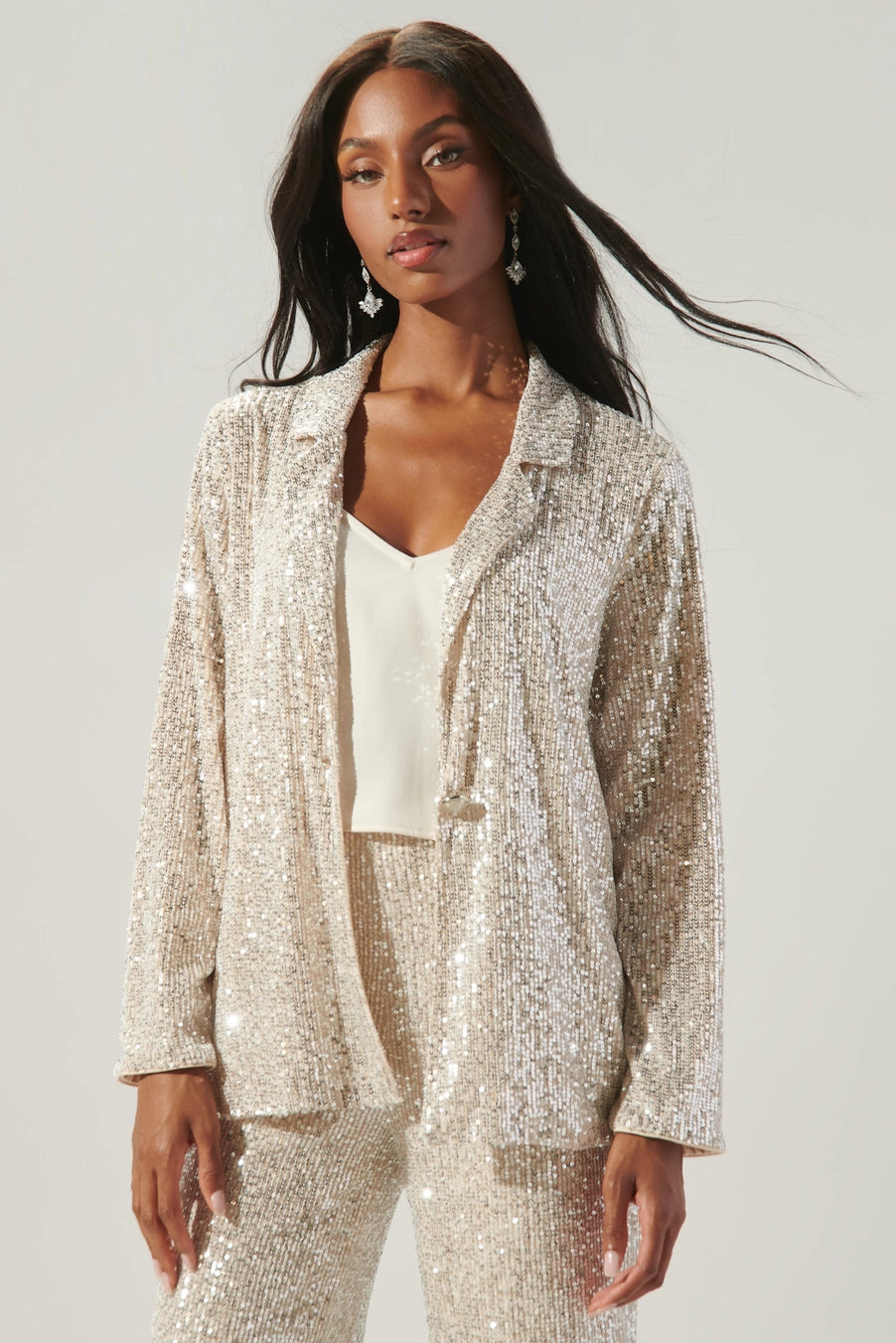 Shine On Sequin Tailored Blazer