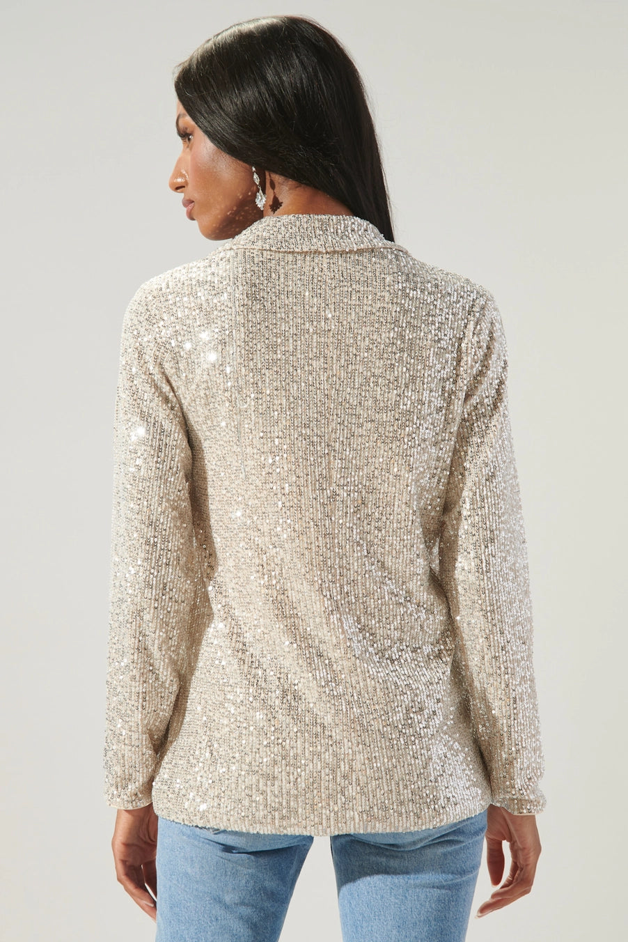 Shine On Sequin Tailored Blazer