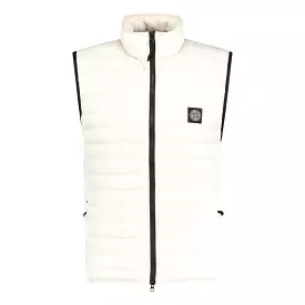 STONE ISLAND QUILTED GILET LIGHT PEACH