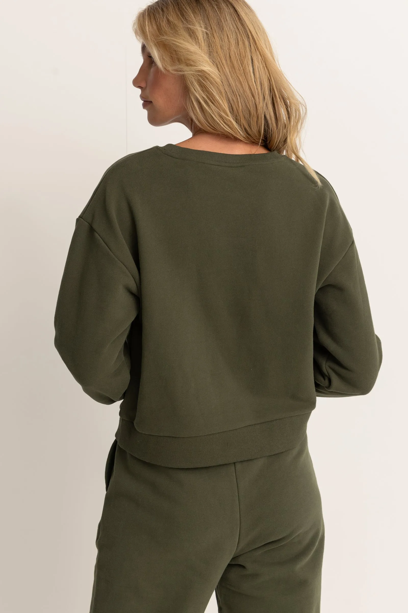 Sunny Crew Neck Fleece Khaki