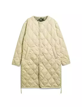 Taion Military Crew Neck Down Coat Cream