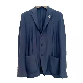 TEXTURED BLAZER BLUE