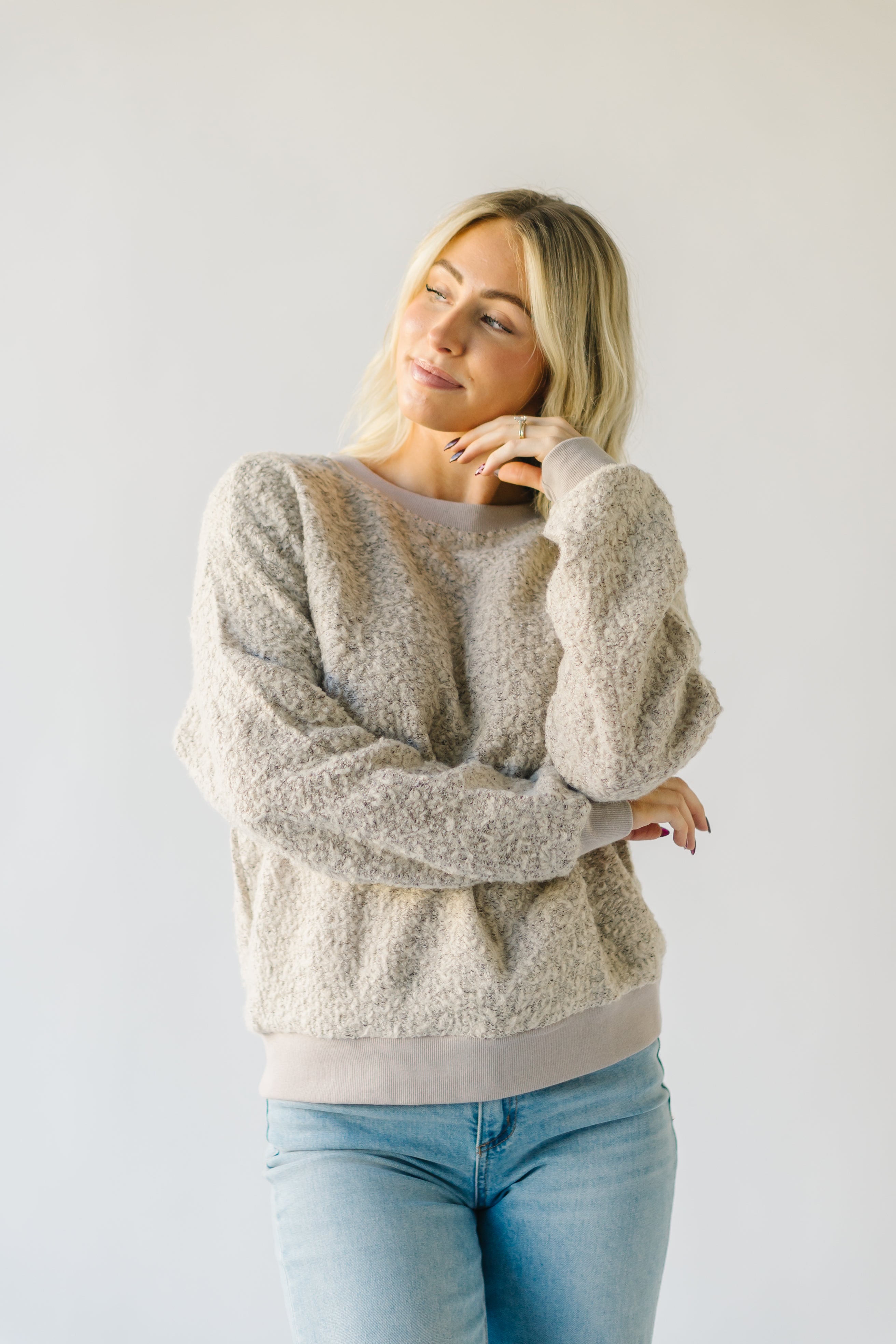 The Rockport Textured Pullover in Ash