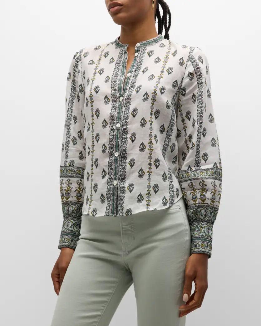 Veronica Beard - Thorp Blouse - Ivory Multi