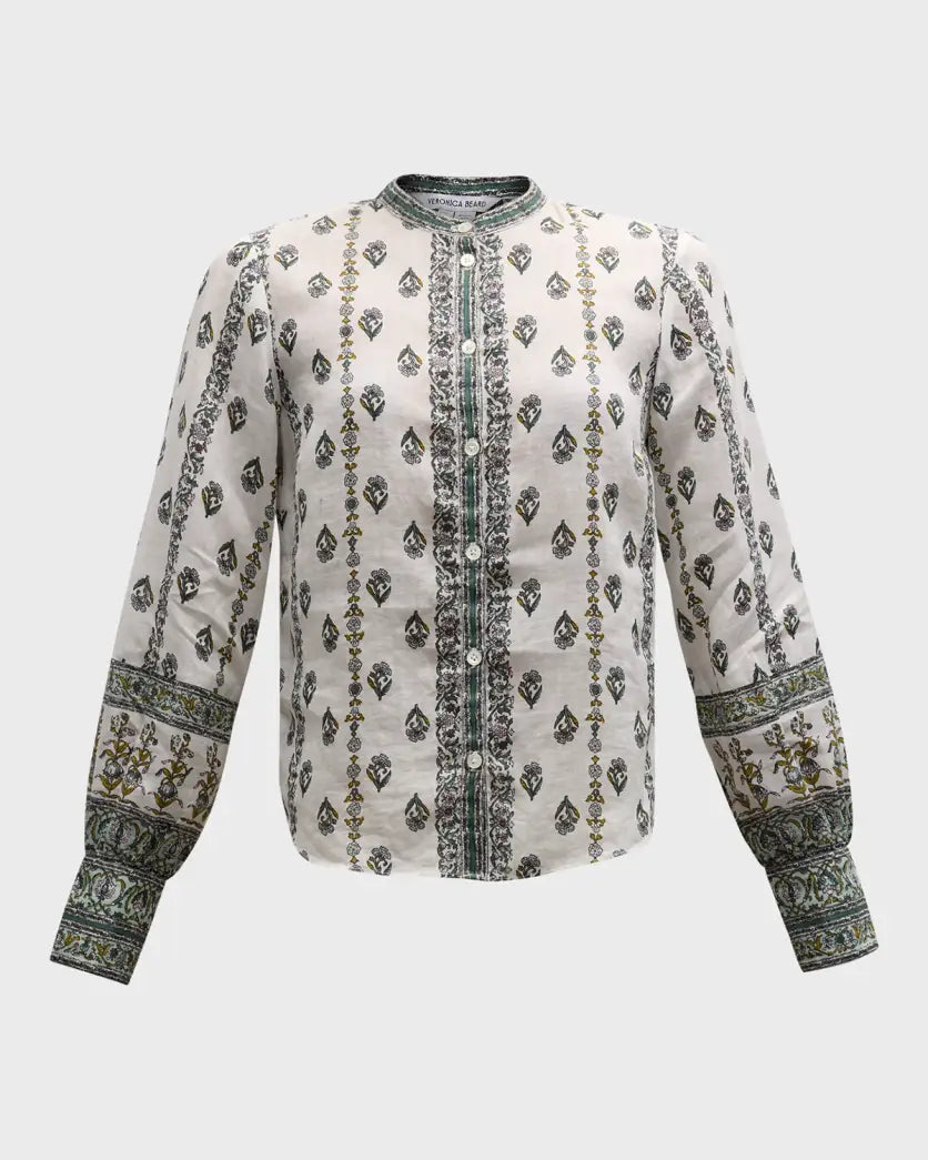 Veronica Beard - Thorp Blouse - Ivory Multi