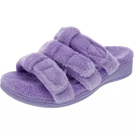 Vionic Womens Snooze Terry Cloth Slip On Slide Slippers